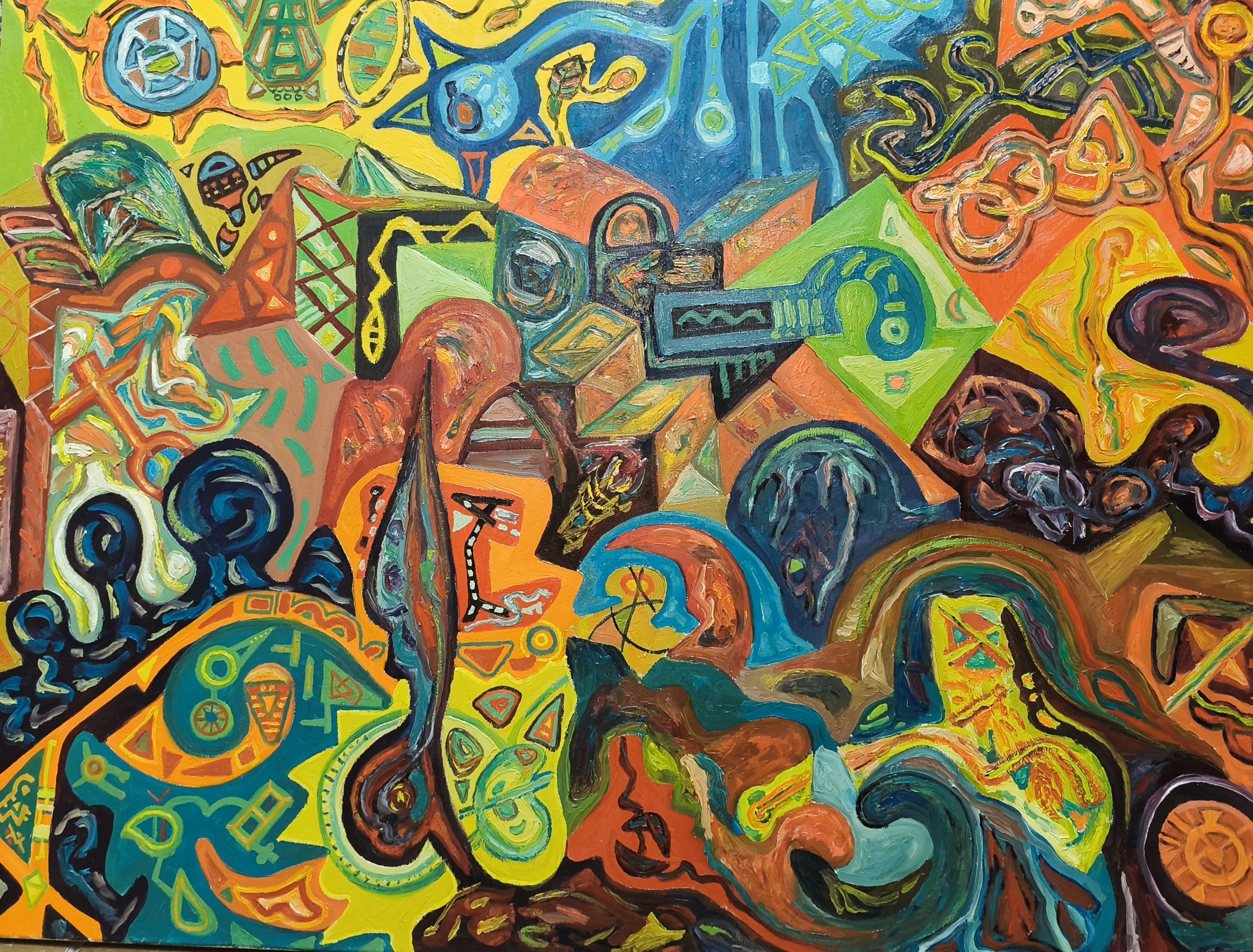obras, pintura, oleo, cuadro