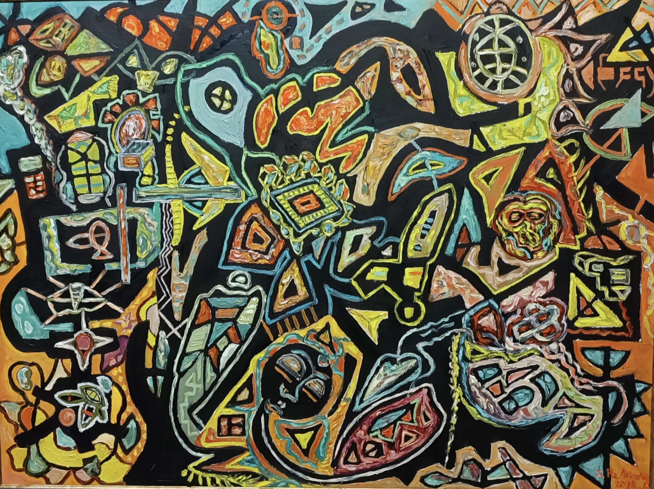 obras, pintura, oleo, cuadro