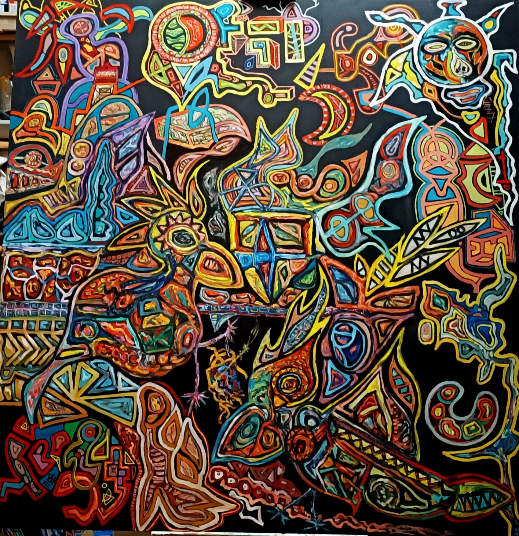 obras, pintura, oleo, cuadro