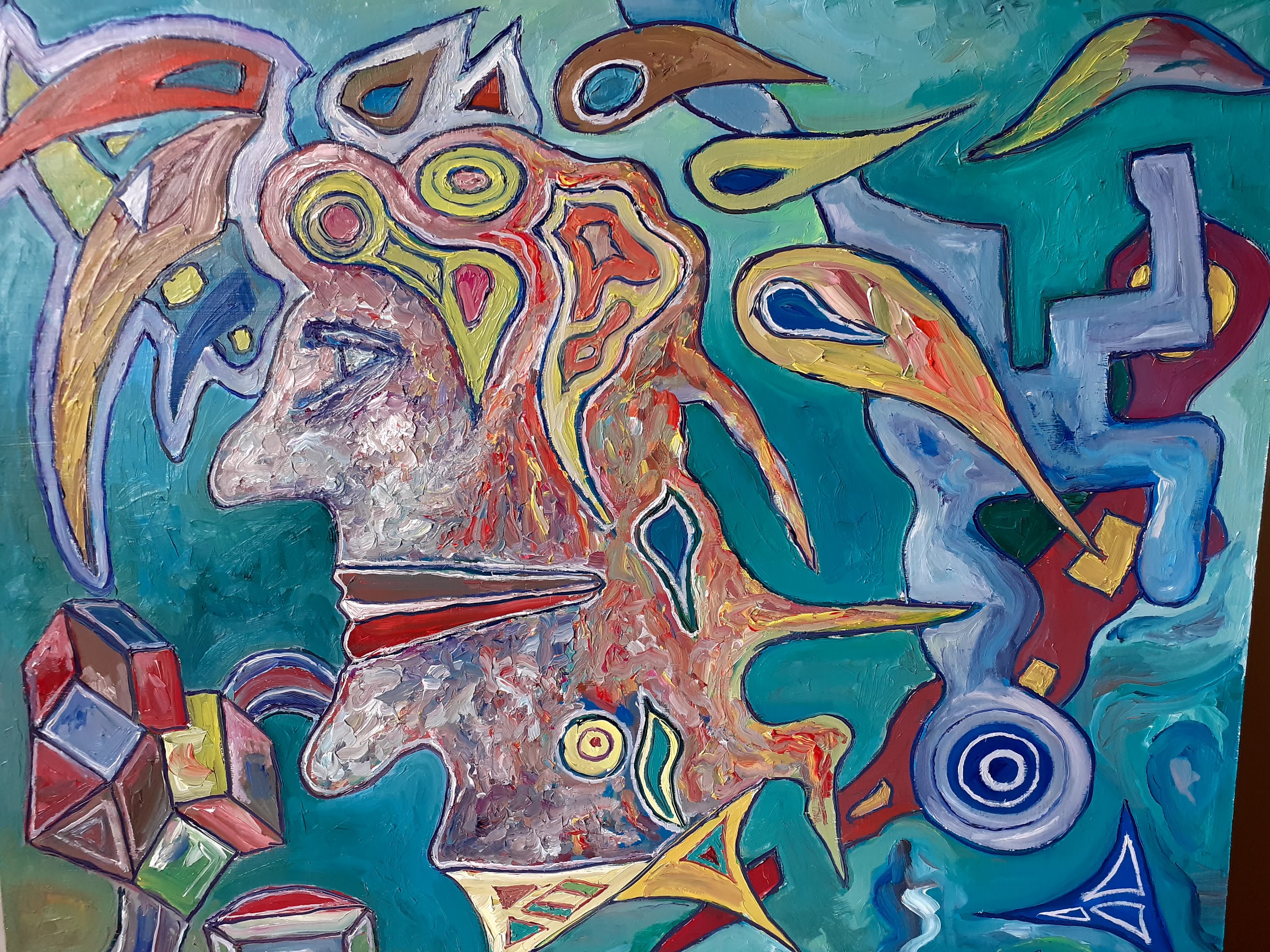 obras, pintura, oleo, cuadro
