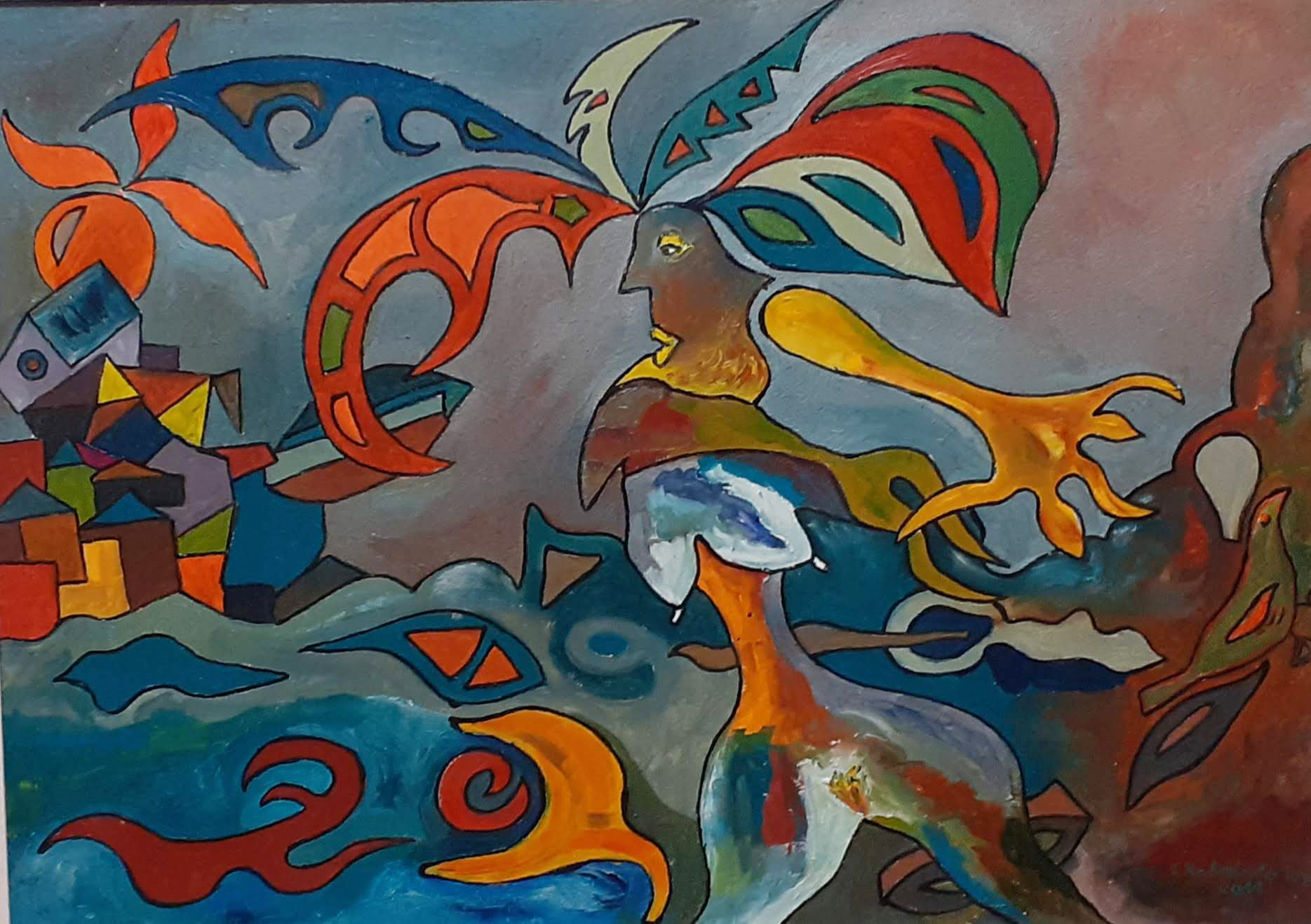obras, pintura, oleo, cuadro
