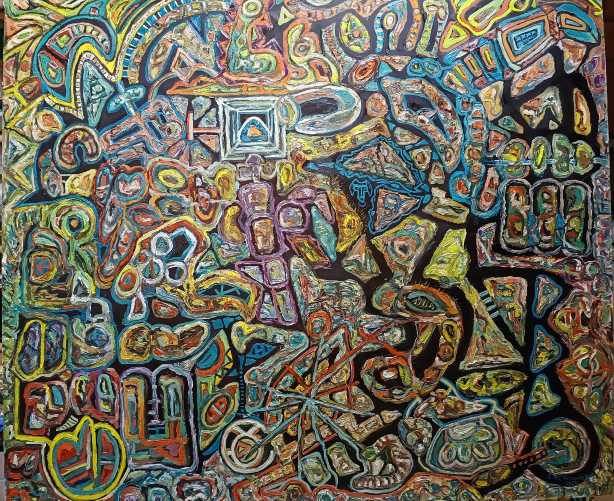 obras, pintura, oleo, cuadro