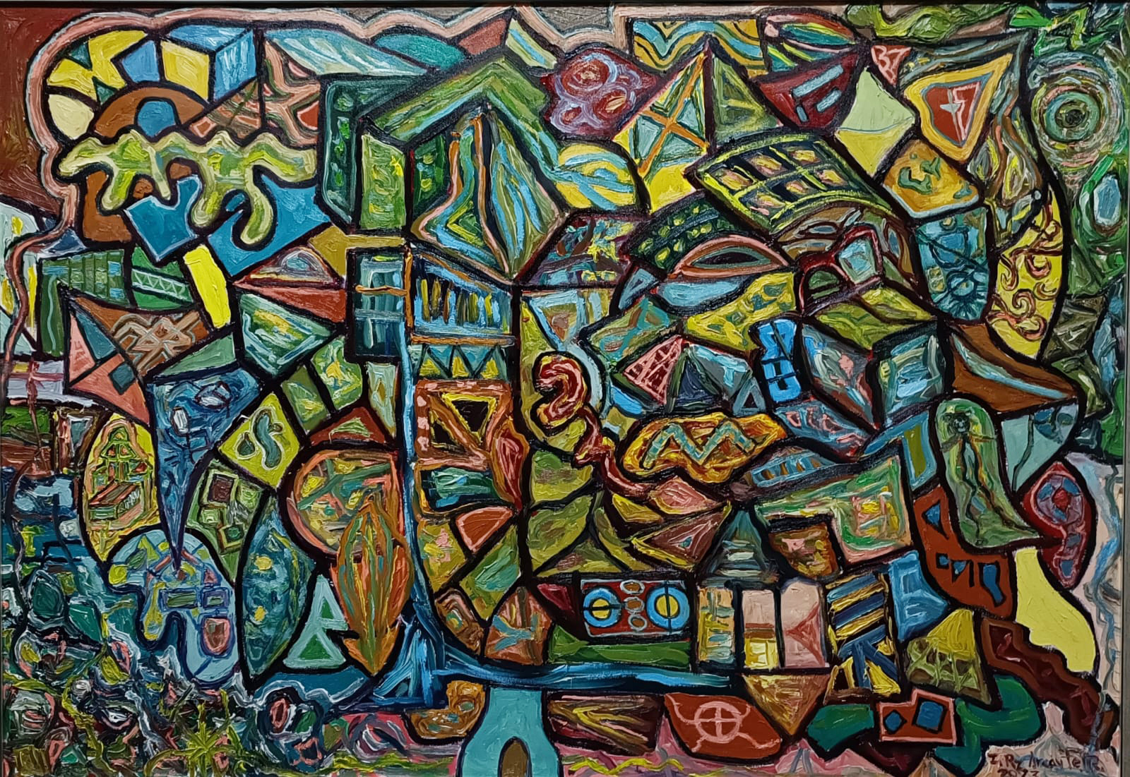 obras, pintura, oleo, cuadro