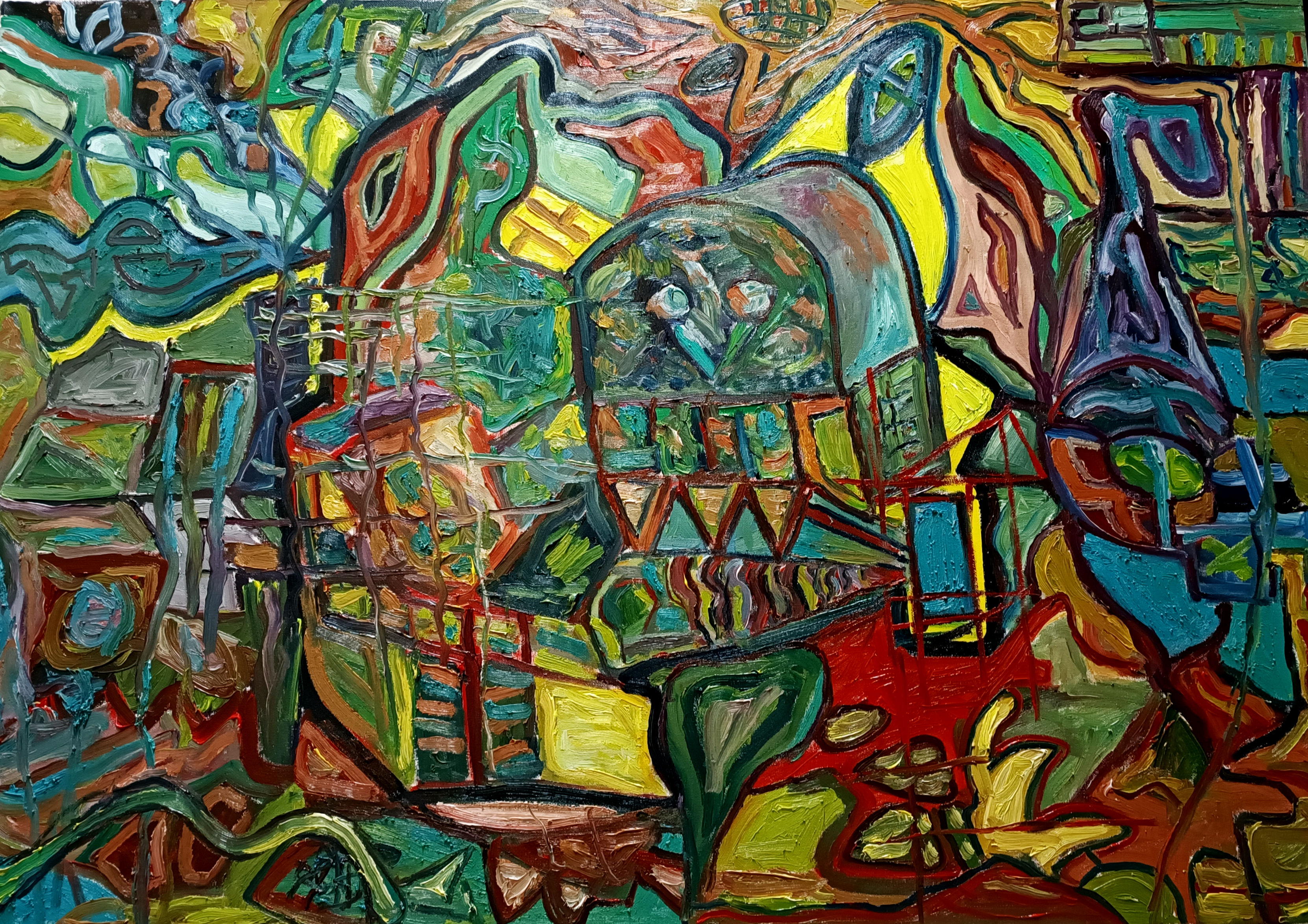 obras, pintura, oleo, cuadro